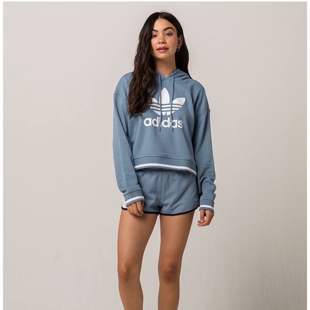 Adidas Originals Active Icons Cropped Hoodie